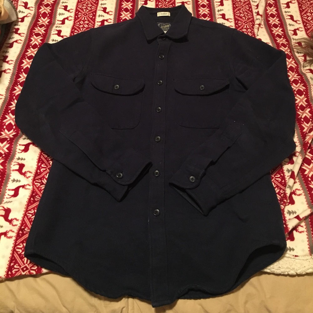 J. Crew navy overshirt